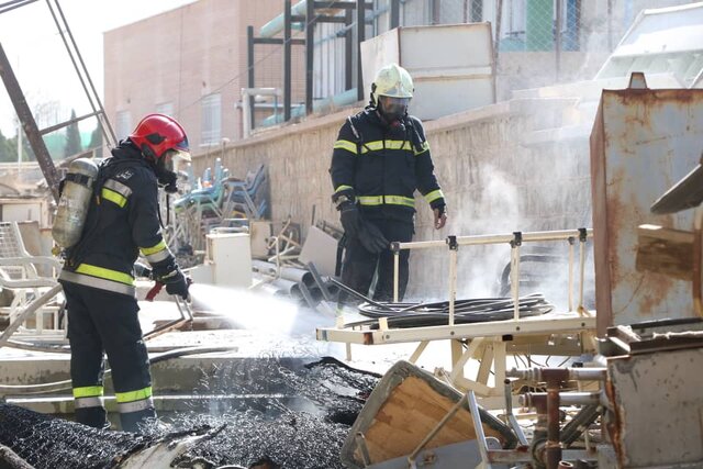 آتش سوزی در بیمارستان الزهرا +عکس