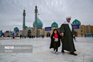 تصاویر/ حال و هوای نوروزی زائران در مسجد مقدس جمکران