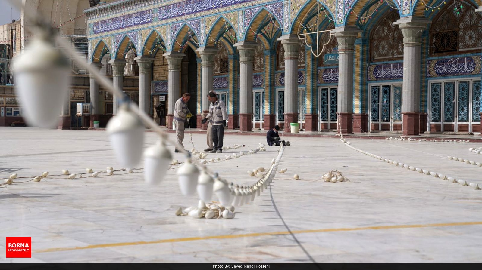 عکس/ مسجد جمکران چراغانی شد