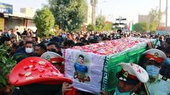 تصاویر/ تشییع پیکر شهید «ضرغام پرست» - رامهرمز