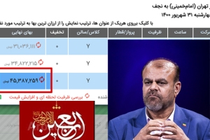 رستم قاسمی هم حریف شرکتهای هواپیمایی نشد/ سوء استفاده «شرم آور» شرکتهای هواپیمایی داخلی و خارجی از اشتیاق زائران اربعینی + عکس