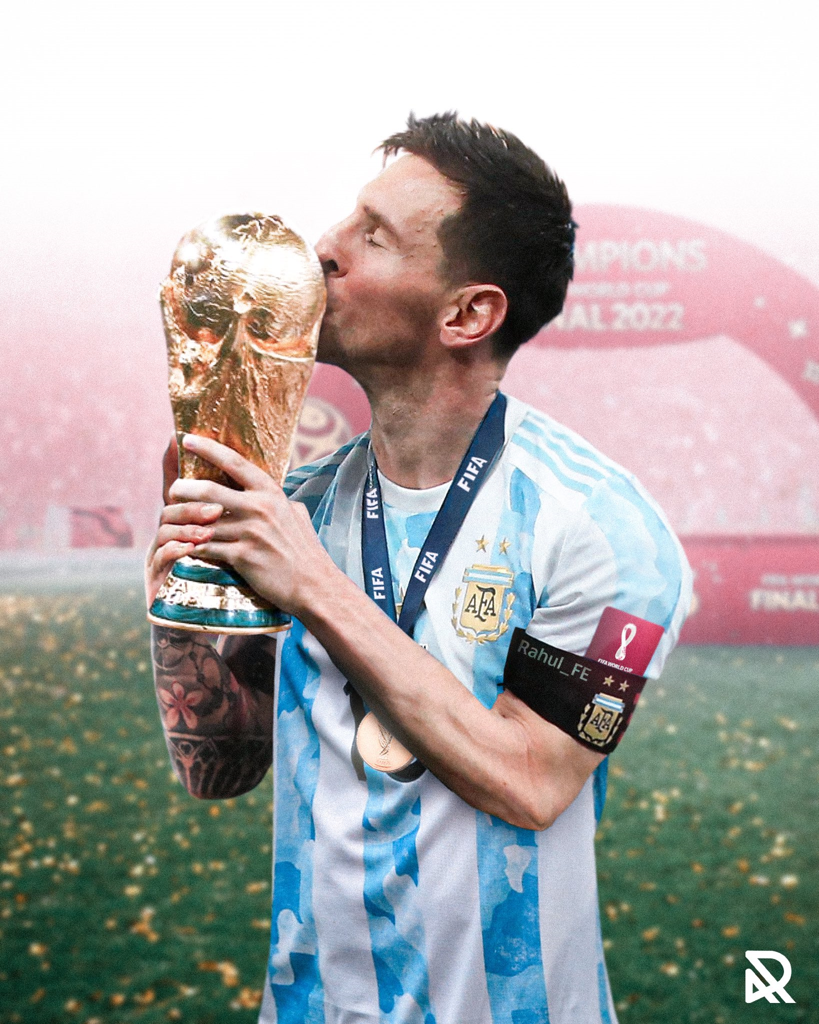آرزوی اسطوره آرژانتین قهرمانی در جام جهانی+عکس