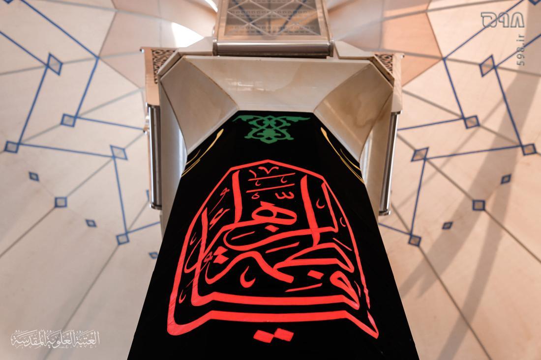 عکس/ حرم امام‌علی سیاه‌پوش شد