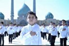 فیلم | اجرای سلام فرمانده ۲ در مسجد جمکران