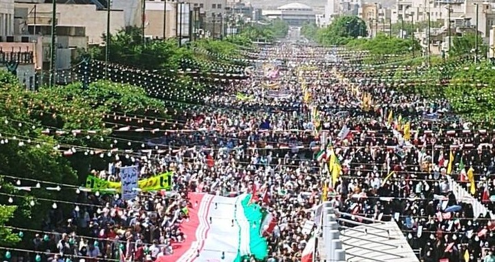 سنگ تمام مشهدی‌ها در راهپیمایی روز قدس