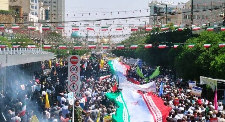 سنگ تمام مشهدی‌ها در راهپیمایی روز قدس