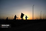 تصاویر/ کاروان زائران پیاده امام رضا(ع) از قم تا مشهد