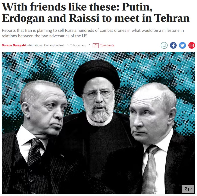 پیام غیرمستقیم ایران به بایدن / پوتین با سفر به ایران نشان داد که بدنبال ایجاد روابط مستحکم با دشمن درجه یک آمریکاست