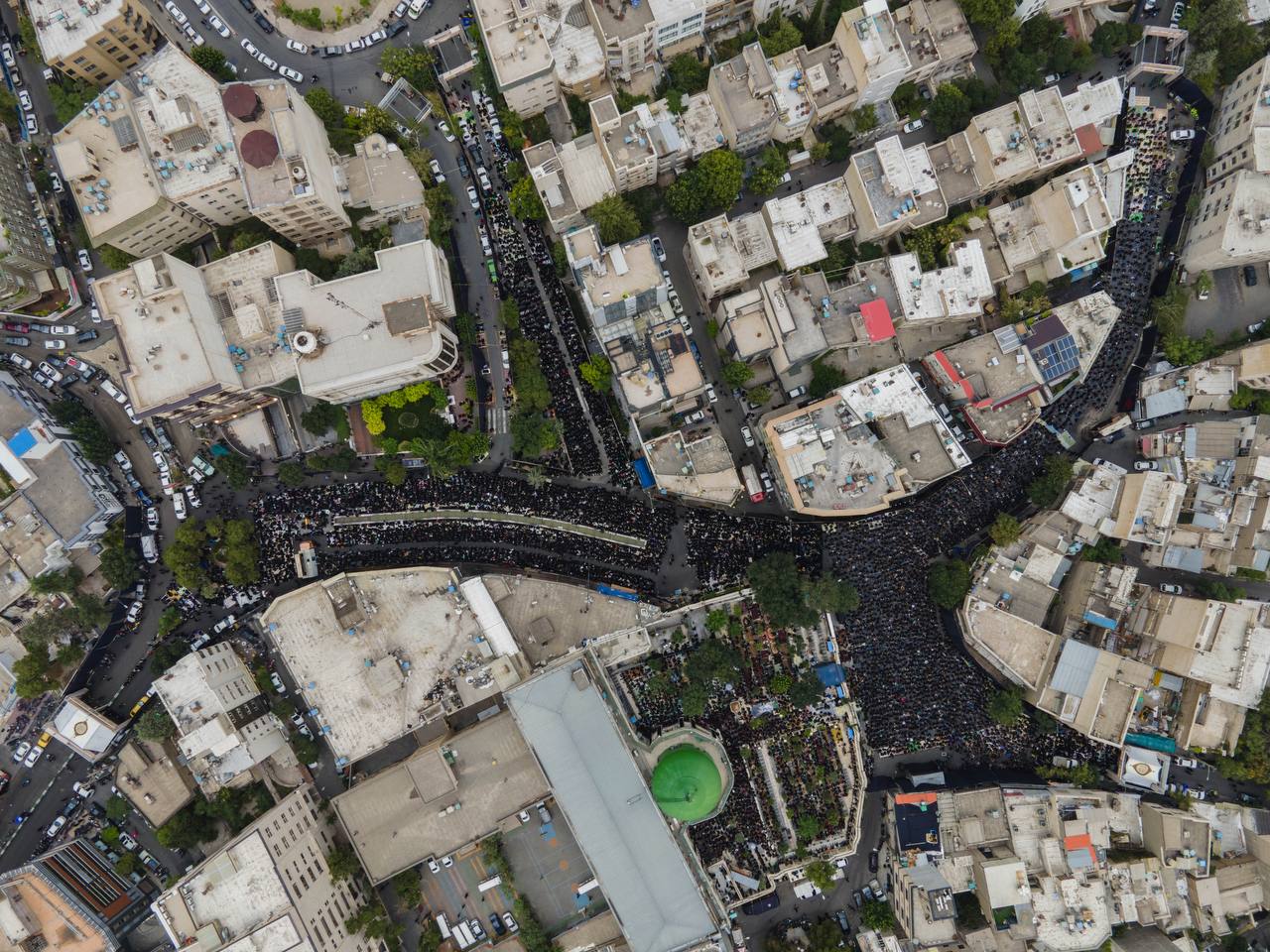 عکس هوایی از جمعیت عزادران هیات رایت العباس