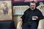 فیلم | روضه‌خوانی محمود کریمی در منزل حاج قاسم ظهر عاشورای امسال