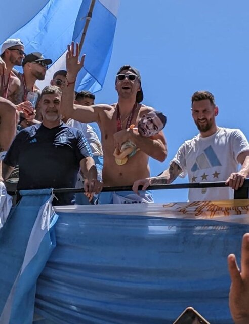 عکس/ توهین سنگربان آرژانتین به ام‌باپه در کنار لیونل مسی