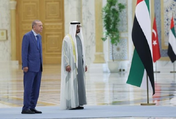 دیدار رئیس جمهور ترکیه با رئیس امارات