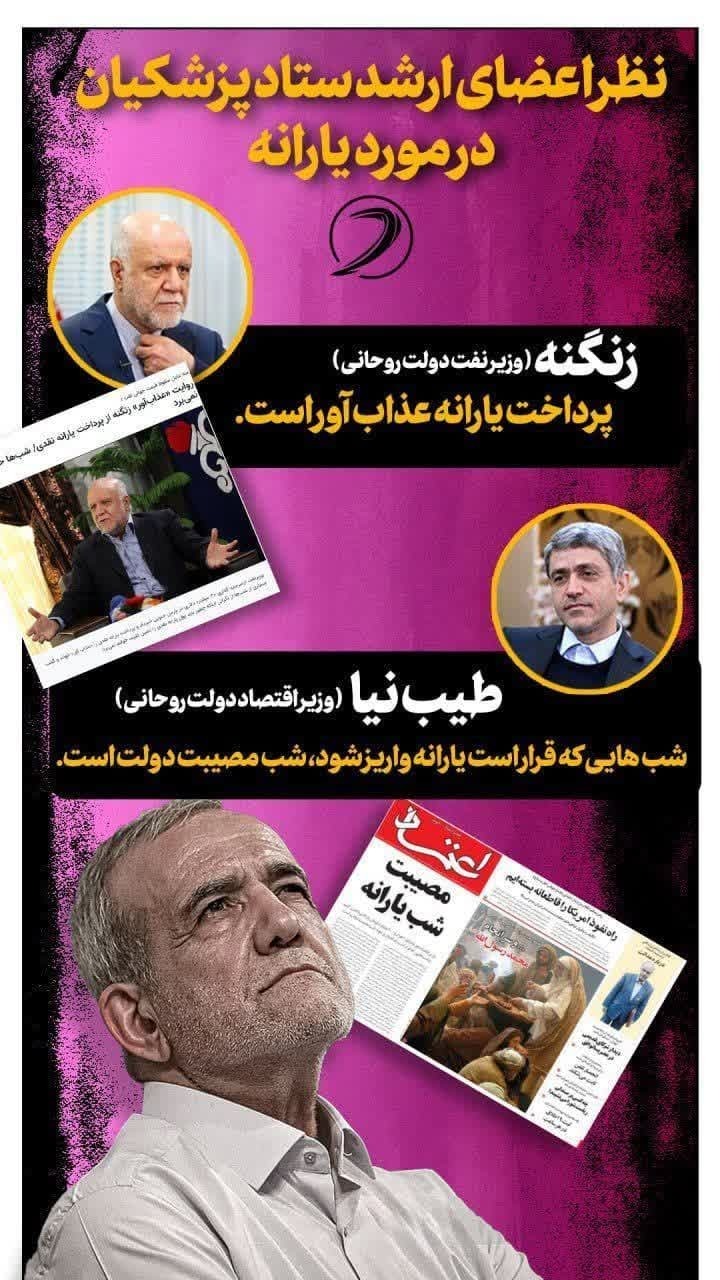 نظر اعضای ارشد اقتصادی ستاد دکتر پزشکیان در مورد یارانه