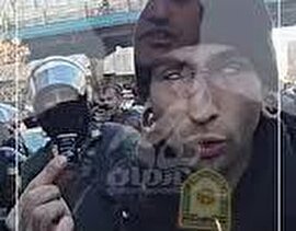 تصاویر دوربین پلیس از ماجرای نمادسازی جدید ضدانقلاب