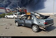 تصاویر/ انفجار در اسکله شهید رجایی - بندرعباس