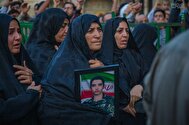 حماسه باشکوه تشییع پیکرهای مطهر شهدای حمله اسرائیل در قم