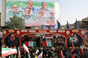 تشییع پیکر ۶۰ شهید اقتدار در تهران؛ تجلی وحدت و استکبارستیزی در محرم + تصاویر