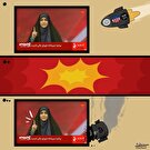 کاریکاتور با موضوع حمله رژیم صهیونیستی به صداوسیما