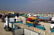 گلایه از توقف کامیون‌های موکبداران پشت مرز مهران؛ خدمت‌رسانی با اختلال مواجه شد + فیلم