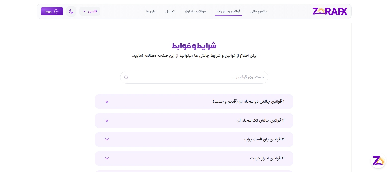 قوانین لست پراپ